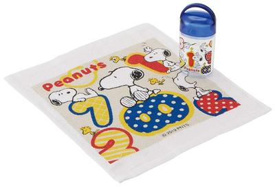 Skater Handtuch-Set mit 32 x OA5 Etui, Snoopy, Zahl, Peanuts, 30,5 cm,