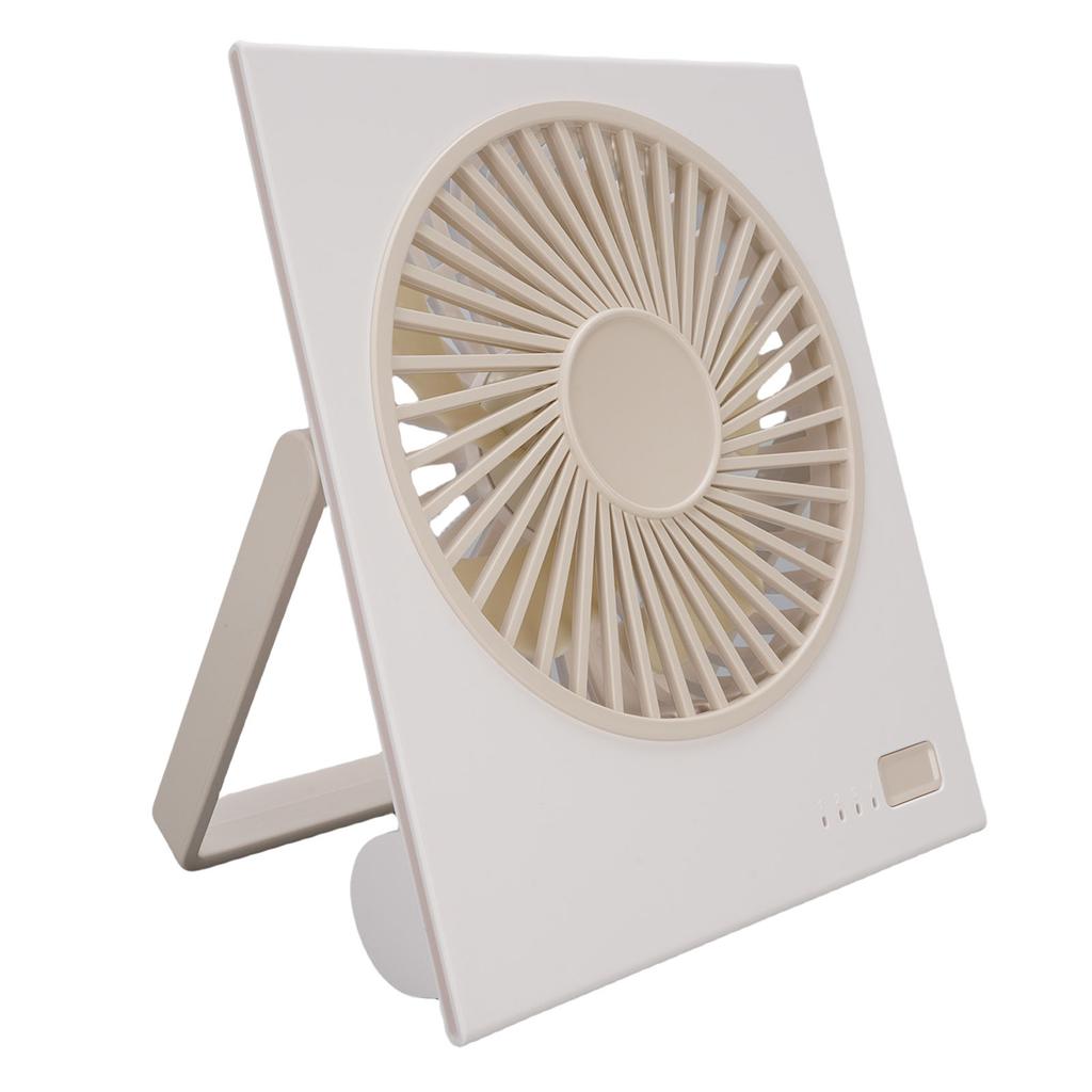 Desk Fan 4 Speeds 180 Degree Tilt Folding Quiet Strong Wind Battery Operated Desktop Fan for Bedroom Camping