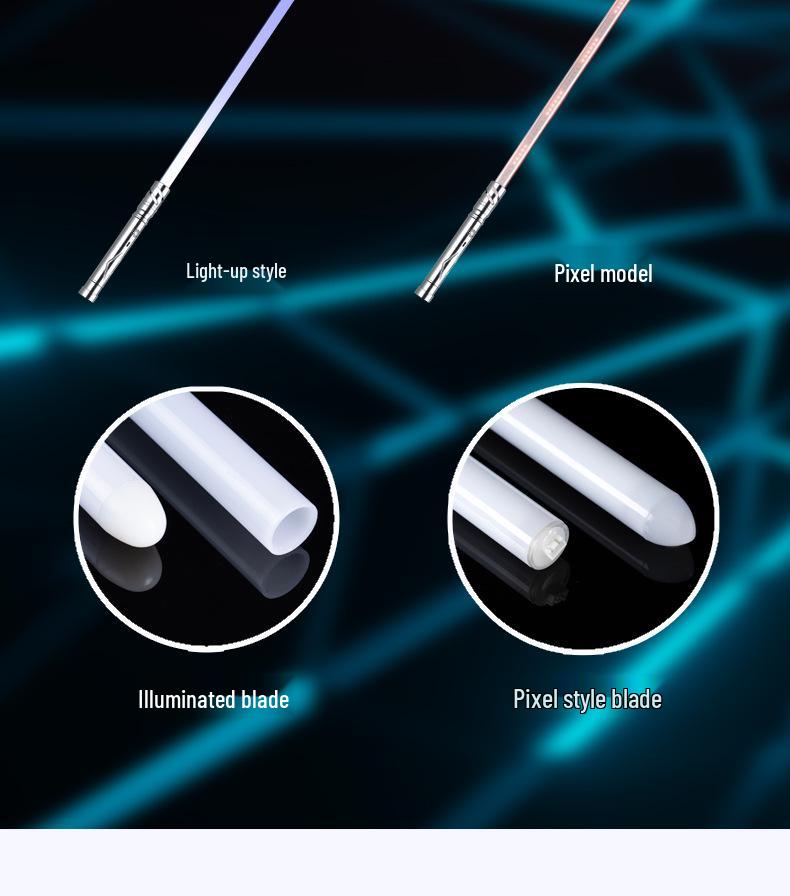 LED Alloy Lightsaber Toy - Rechargeable, Luminous Pixel Design for Kids 