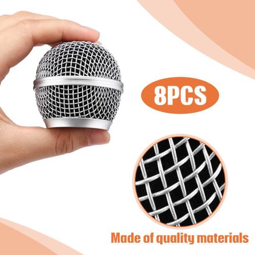 Konohan Replacement Microphone Grills, Head Mesh Grills for SM58, SM58LC, SV100, and RK143G Recording Equipment (8 Pieces)