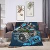 Monster Trucks Car Loves Flannel Blanket Spring Super Warm Bedding Throws Girls Boys Outdoor Novelty Bedspread Sofa Bed Cover