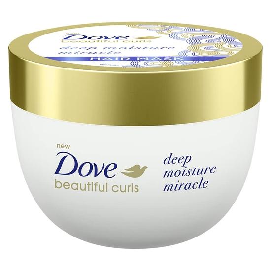 Dove Beautiful Curls Masque Capillaire Miracle Hydratation Profonde Parfum Floral Pour Cheveux Bouclés 300 Millilitres