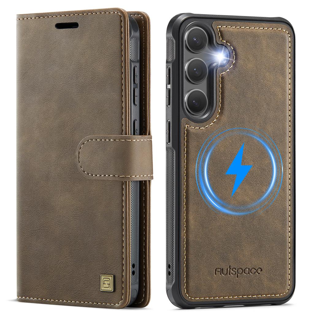 2 In 1 Detachable Magnetic Cards Solt Leather Case For Samsung S25 S26 Ultra S24 Plus FE Edge Wallet Card Pocket Cover