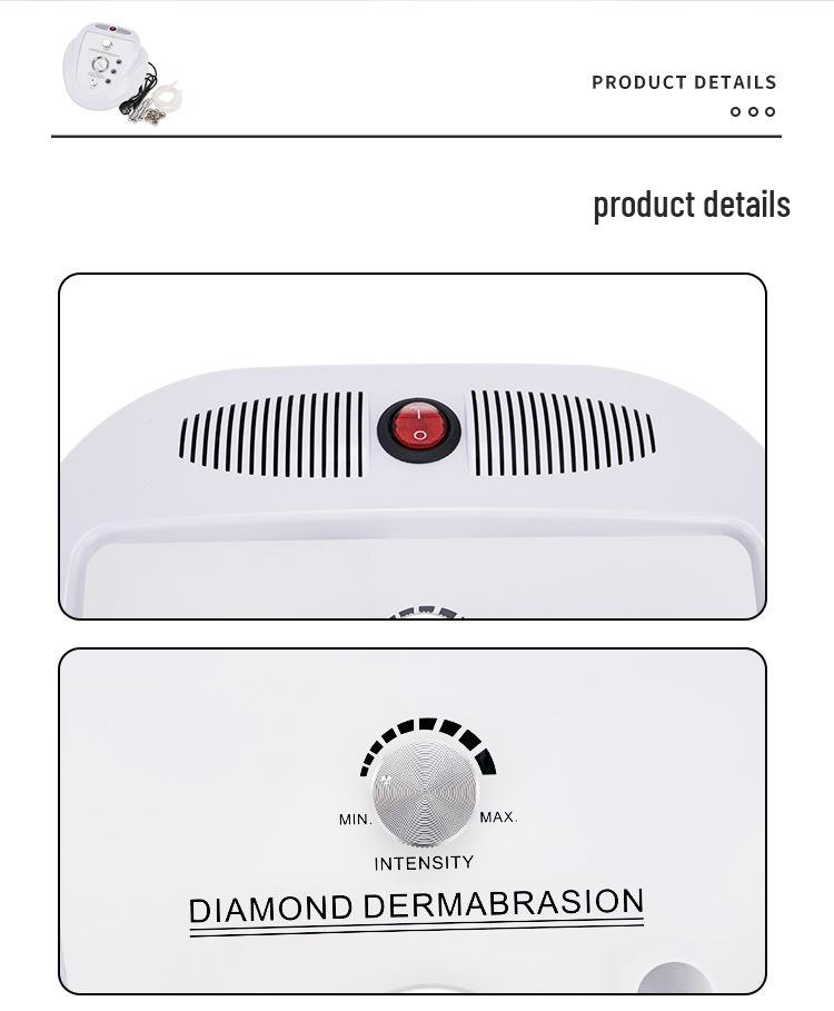 Diamond Microdermabrasion Machine: Desktop Skin Cleaning & Exfoliation Instrument for Rejuvenation.