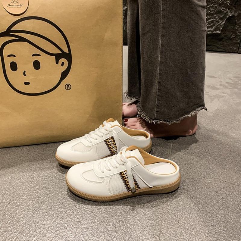 Fashionable Sandals Half Set Casual Shoes 2025 Casual Artificial Leather Lightweight Walking Sneakers Minimalist Shoes for Women