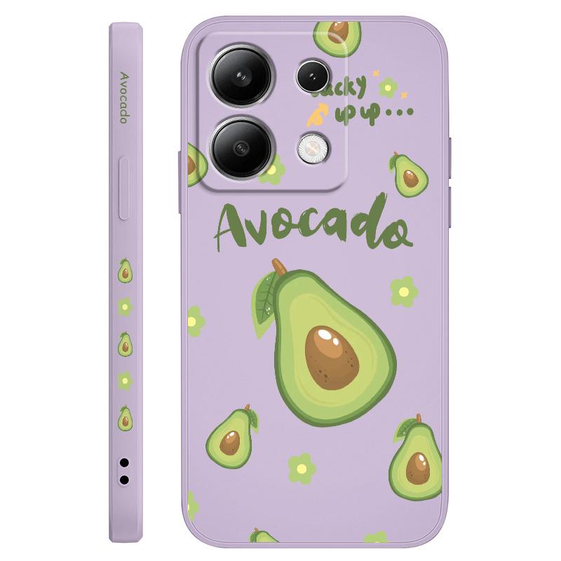 Pollen Avocado Phone Case For Xiaomi Redmi Note 14 13 12 12S 11 11S 10 10S 9 9S Pro Plus 4G 5G Liquid Silicone Cover