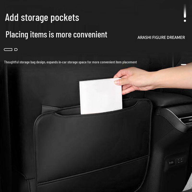 Rear Seat Anti-Kick Mats for BYD Models: Seal 06, Sea Lion 07, Han, Tang, Seagull, Yuan UP, Yuan Plus, Qin L