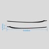 FZJDSD Modanatura Trim Montante Anteriore Sinistro e Destro Parabrezza AE8Z5403136A AE8Z5403137B Compatibile con Ford Fiesta 2011 2012 2013 2014 2015 2016