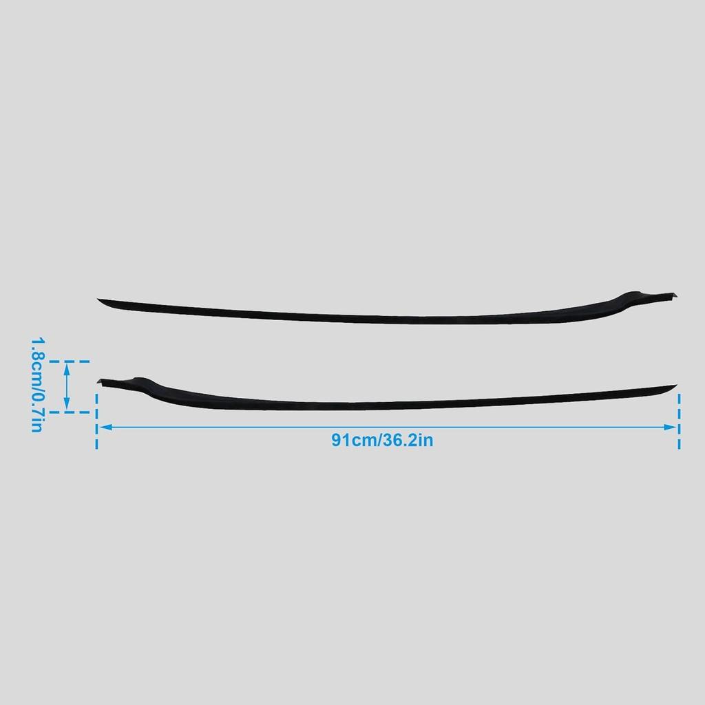 FZJDSD Modanatura Trim Montante Anteriore Sinistro e Destro Parabrezza AE8Z5403136A AE8Z5403137B Compatibile con Ford Fiesta 2011 2012 2013 2014 2015 2016