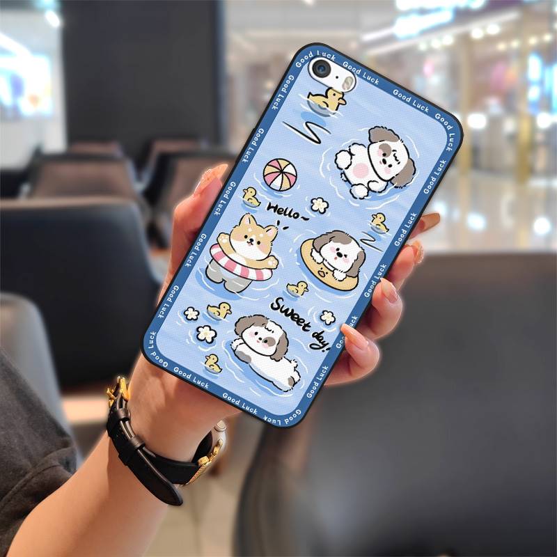 Cartoon Full Wrap Phone Case For Iphone 5/5S/SE/ip5/ip5S/ipSE TPU Durable Waterproof Cute Back Cover Fashion Design