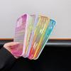 For iPhone 15 Pro Case Wavy Pattern Gradient Iridescent Design TPU + PC Phone Cover
