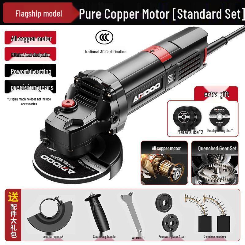 Compact Multi-Functional Handheld Angle Grinder and Polisher