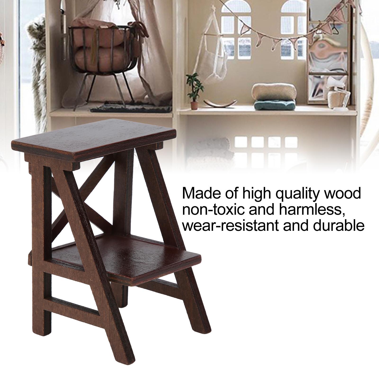 

Wood Shelf 1:12 Scale Modle Flower Stand Toy Simulation atures Decor