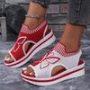 2024 Summer Women's Sporty Woven Sandals: Flyknit Open-Toe Beach Style