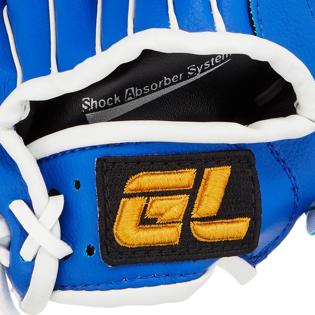 LEZAX Youth to Upper Elementary Soft Baseball GUTS Throw Blue (Lezax) (Middle School) Glove, LEAGUE, Right-Handed (Left-Handed), 10.5 Inch, GLBM-5763,