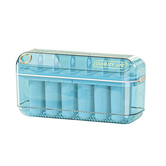 

Форма для мороженого и кубиков льда с крышкой, пластиковая форма без БФА для домашнего мороженого, для хранения в морозильной камере, легко вынимается, можно мыть в посудомоечной машине, лето синий