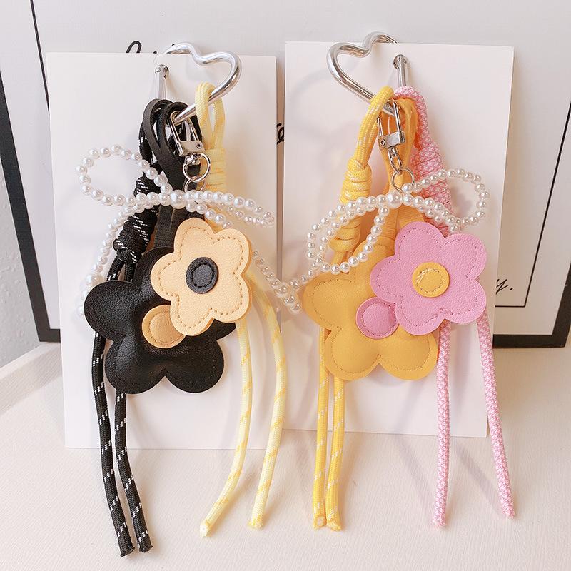 Flower Bow Pendant Car Accessory Fashion Bag Charm Bag Charm