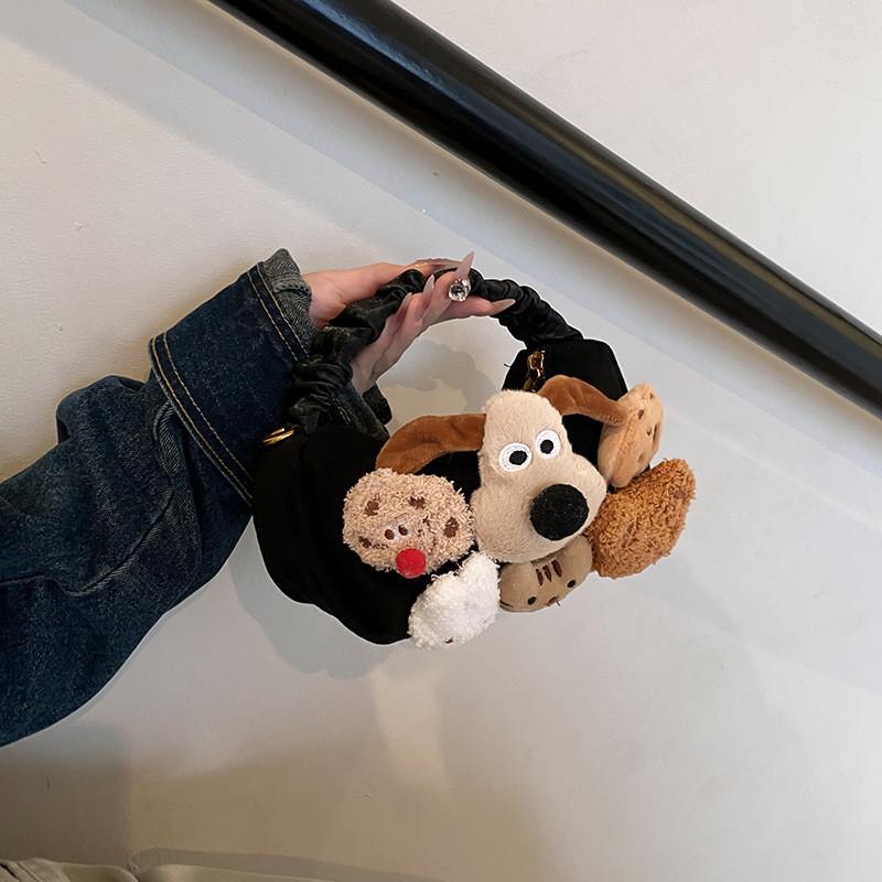 Ielgy Cartoon Bag Autumn Winter Popular All-Match Cross-Body Casual Portable Pillow Bag