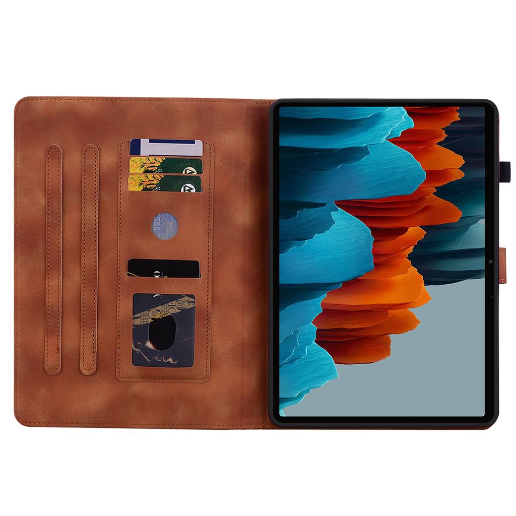 For Samsung Galaxy Tab S8+ / Galaxy Tab S8 Plus (SM-X800;SM-X806).PU Leather Exquisite Floral Embossed Design Tablet Case