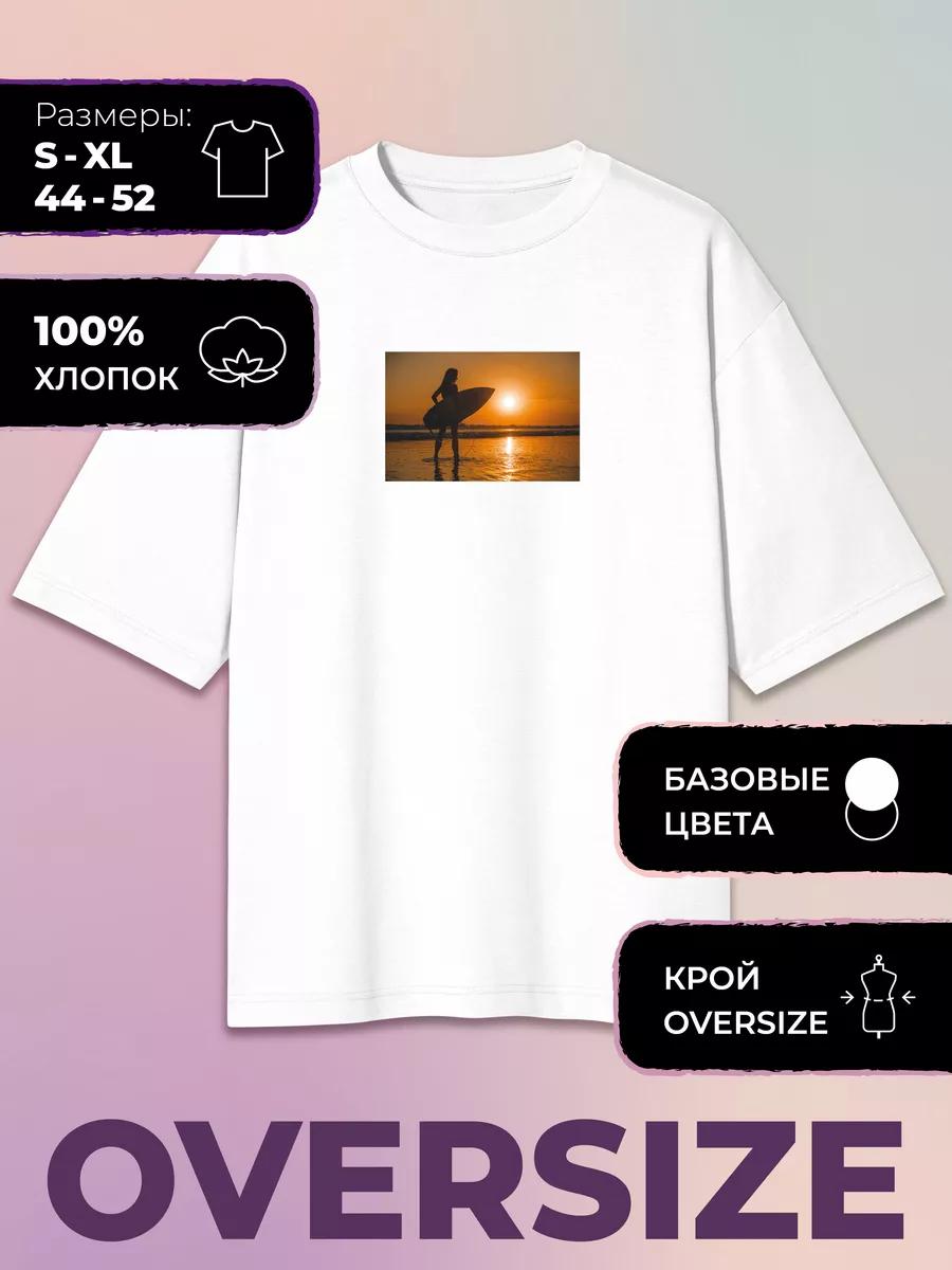 Oversized Printed T-shirt Surf Miami Club - Surf 2XL