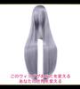 CaseEden Cosplay Wig, Premium, Smooth, Long, Straight, 100cm, Dark Silver, WIG6131