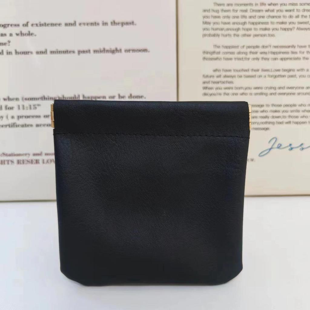 Automatic Closing Mini Lipstick Travel Bag - Compact, Portable Spring Clip Makeup Organizer for Women