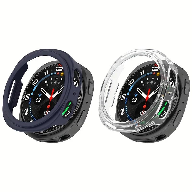 2pcs PC Case For Samsung Galaxy Watch 8 40-44mm Matte Hard Cover Protective Galaxy Watch 8 Classic Hollow Out Shell Accessories