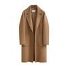 Womens New Fashion Vintage Woolen Winter Warm Long Sleeve Pocket Coat Casual
