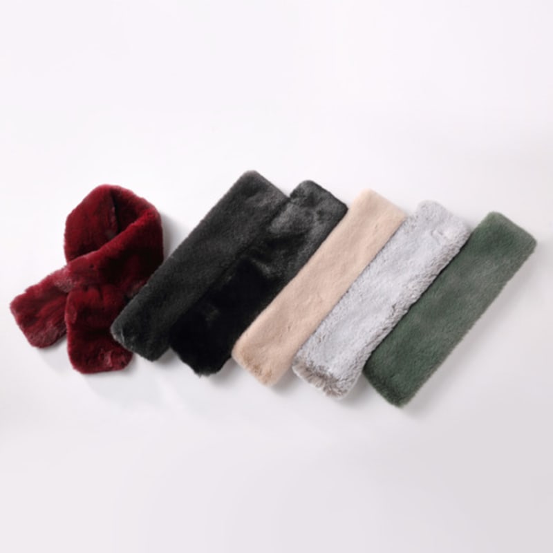 

LALA Winter Fur Scarf Z Black