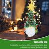 Zwerge Weihnachtsbaum Figur Dekoration Harz Vielseitig Bunt Leicht Kompakt Zwerg Weihnachtsbaum Dekoration Stilvoller Look für Arbeitsplatte