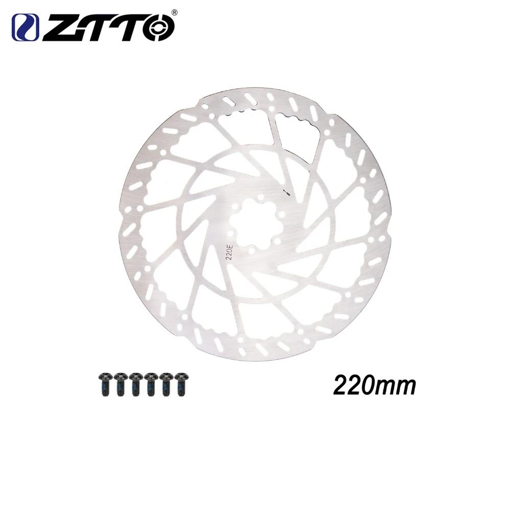 ZTTO 2.3mm Thicken MTB Road E-bike Bicycle Disc Brake Rotor Stainless Steel 140/160/180/203/220mm 6 Bolts Hub Mount Bike Parts