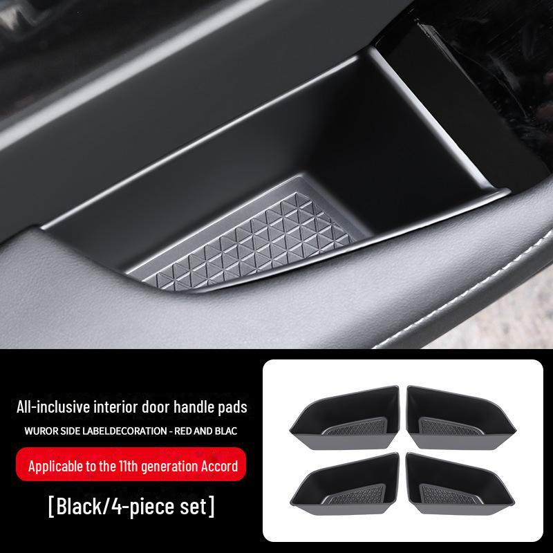 

Ящик для хранения внутренних дверных ручек Accord 23-24 11-го поколения с противоскользящей и устойчивой к царапинам накладкой