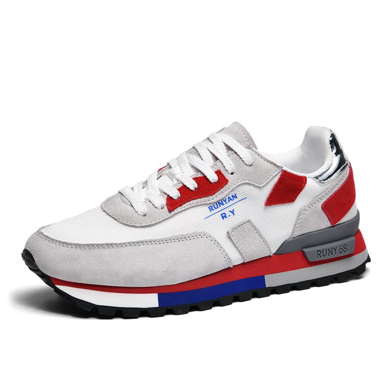 TUINANLE Dicksohlige Pops Schuhe Herren Bequeme Laufschuhe Agan Schuhe Niedrige Mode Atmungsaktive Sport-Sneaker Herren