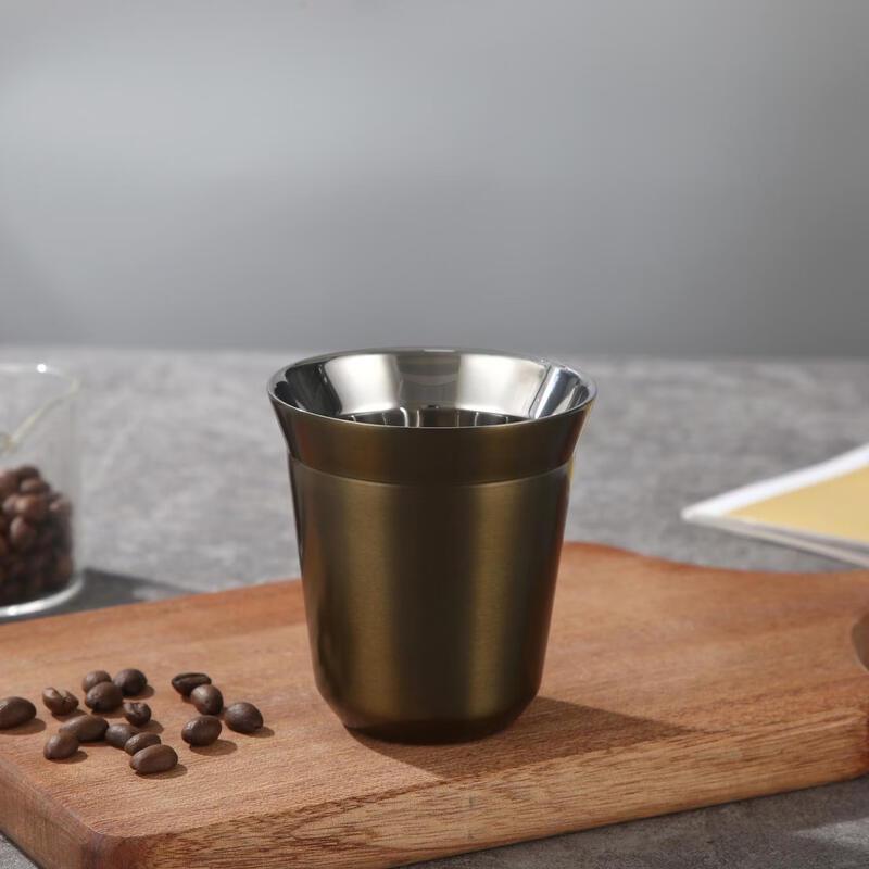 Shangqi Double-Layer Stainless Steel Espresso Cup