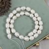 Threaded Rice Pearl Natural Freshwater Pearl White Pearl 4-9mm For Jewelry Making DIY Bracelet Earrings Necklace Accessory