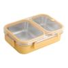 Stainless Steel Lunch Box Divided Food Storage Box Portable Food Container  School/Office