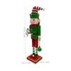 Christmas Elf Holiday Nutcracker Wooden Nutcracker Soldier Figurine For Xmas Parties Mini Elf Dolls For Festive Home Decorations