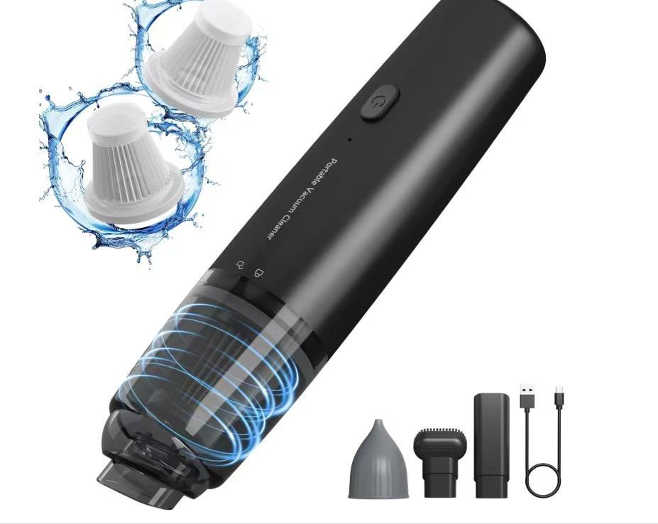 Portable Wireless Handheld Car & Home Vacuum Cleaner - USB Rechargeable, High Power, Compact Design