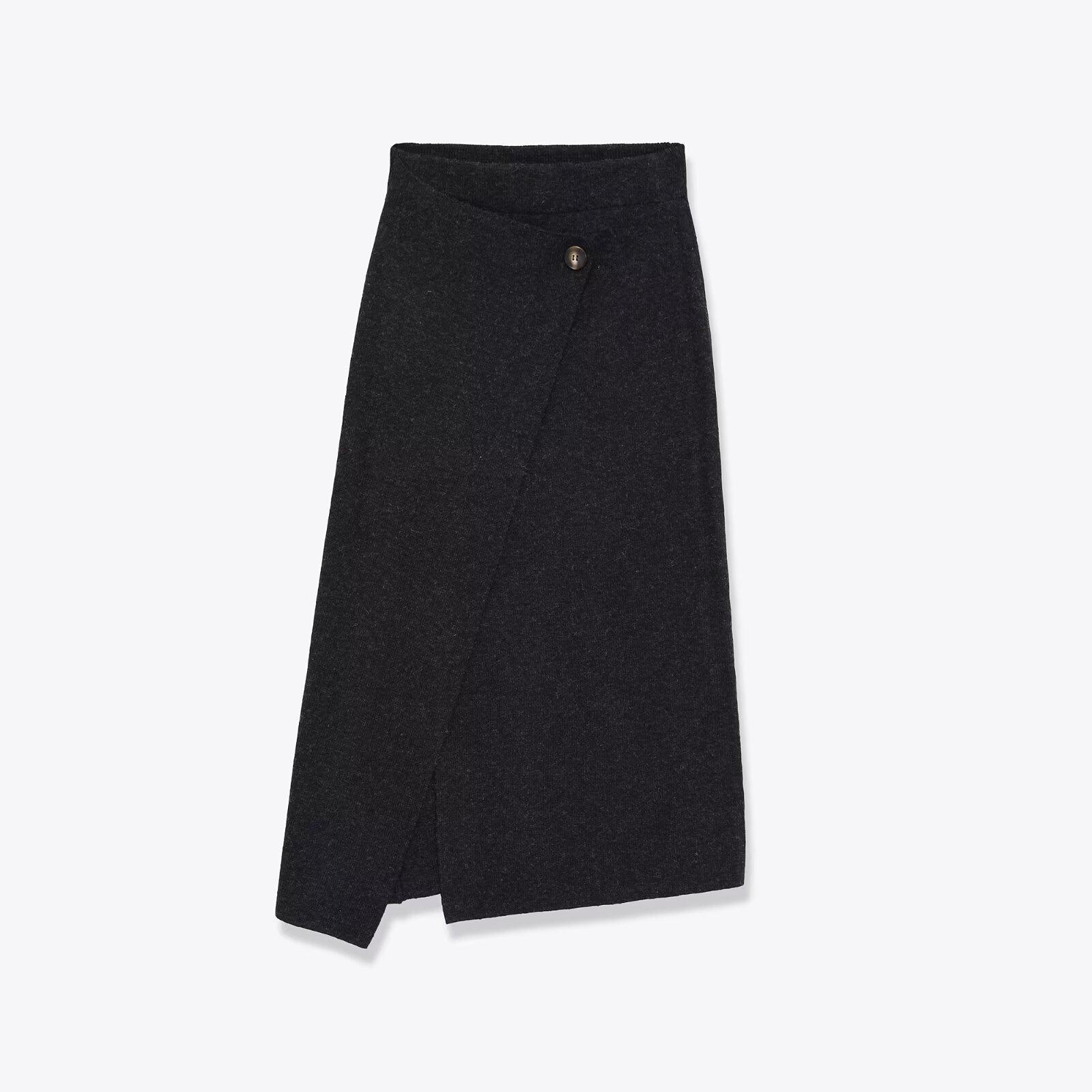 

PB&ZA European Asymmetrical Hem Knit Skirt - Autumn/Winter Collection Large