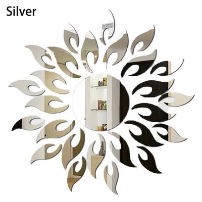DIY Home Decor 3D Mirror Wall Sticker Reflective Mirror Effect Safe To Use Elegant Style Environmentally Friendly