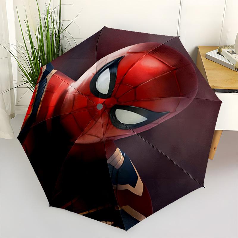 1pc Spider-Man, Marvel Automatic Folding Umbrella:Portable Folding design, Lightweight for Women/Men.Automatic Umbrella for Everyday,Stylish Sunshade