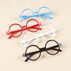 Korean-Style Fashionable Round Frame Decorative Glasses for Kids - No Lenses, Unisex Trendy Glasses for Boys and Girls