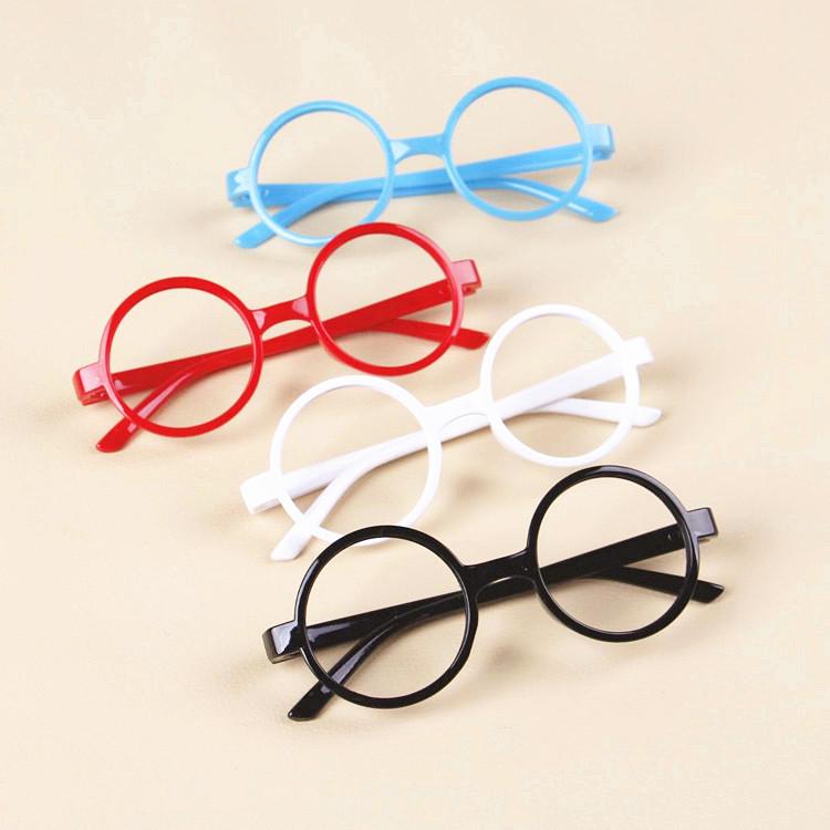 Korean-Style Fashionable Round Frame Decorative Glasses for Kids - No Lenses, Unisex Trendy Glasses for Boys and Girls