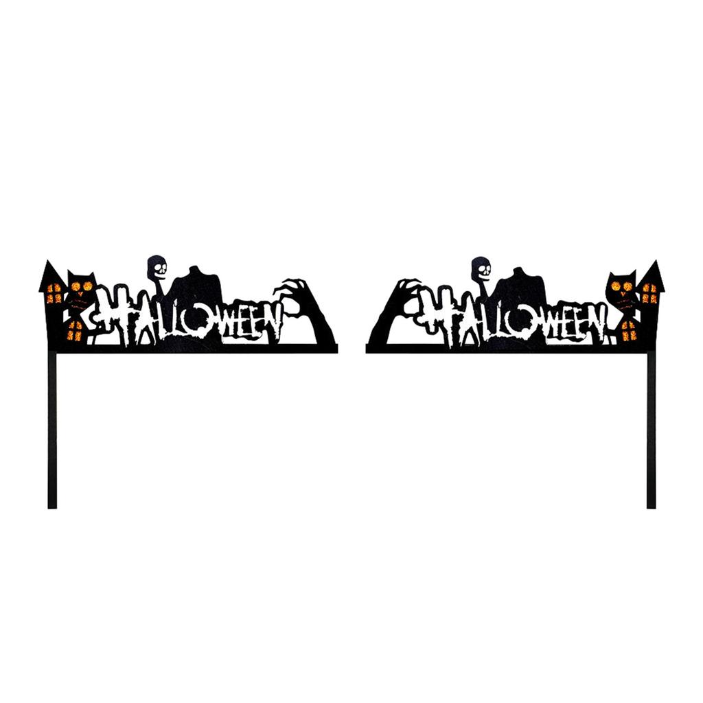 Halloween Dörrkarmdekoration, fladdermöss, pumpor, spindelnät, dörr- och fönsterhörnskylt, Halloween Heminredning, hörnstickers