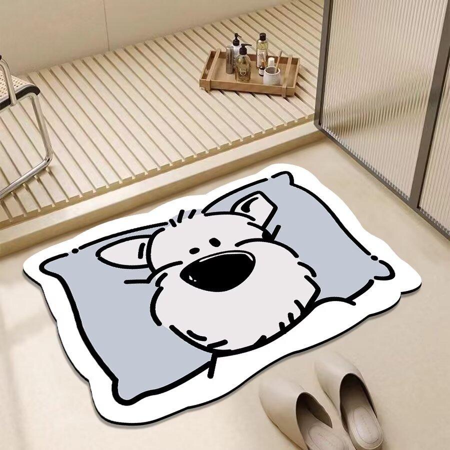 

Милый животный капибара собака медведь коврик для ванной нескользящий впитывающий быстросохнущий коврик для ванной дома украшение ванной комнаты товары для ванной 40 *60cm