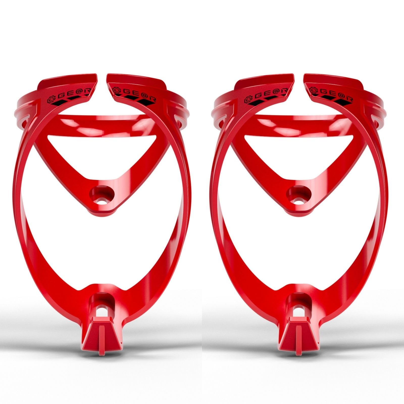 

Спортивная бутылка Geartle и держатель для напитков для велосипеда для шоссейных и кроссовых велосипедов Набор из 2 клеток, Сверхлегкий Мягкий, Велосипеды, 23 г, (красный)