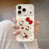 Applicable To Apple 17Pro Mobile Phone Case New Anti-drop Iphone17air Wear-resistant Mobile Phone Case Hollow Apple KT Cat
