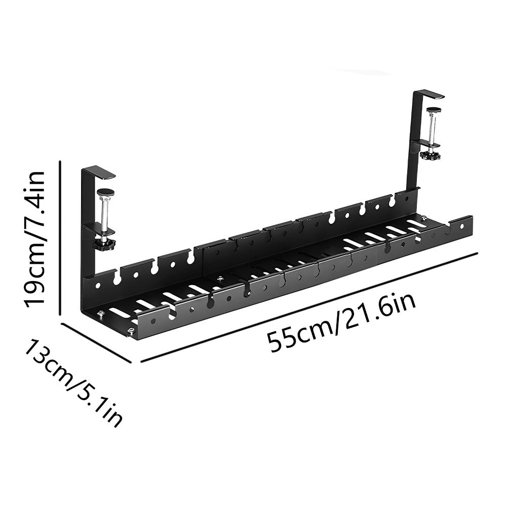 Under Desk Cable Management Cable Tray Desk Wire Organizer No Punching Kitchen Storage Accessories Retractable Strip Cord Holder