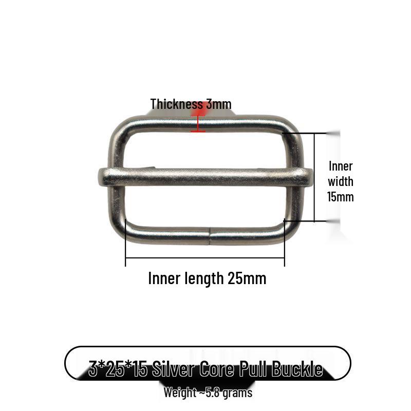 Iron Metal Square Buckles for Luggage Hardware Accessories