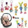 7pcs/lot Sozzy Large Bell Bed Hanging Plush Doll Animal Bell Chimes Baby Toys Wholesale